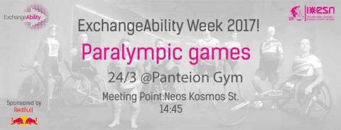 ExchangeAbility Week 2017! Paralympic Games @PANTEION GYM 