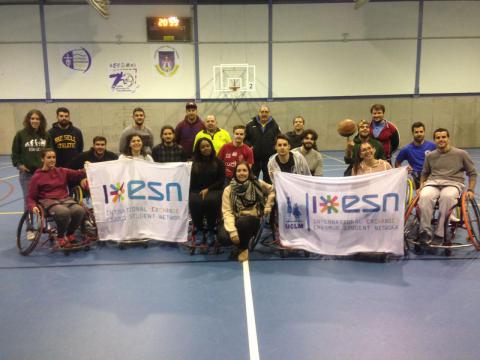 ESN UCLM did a wheelchair basketball match in Ciudad Real