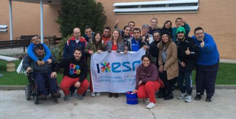 ESN UCLM, delegation of Toledo made a activity with APACE and people with "brain damage"