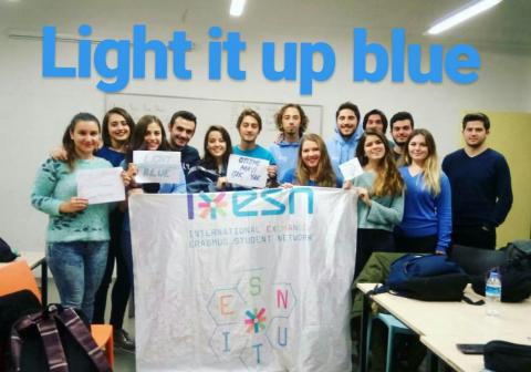 ESN ITU LIGHTS IT UP BLUE FOR EVERYONE WITH AUTISM