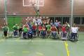 ESN UCLM, delegation of Albacete made a wheelchair basketball exhibition and match.